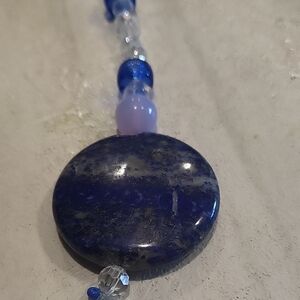 Elegant Blue Lapis Lazuli Austrian Crystal Suncatcher - NWT